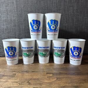 Milwaukee Brewers 1989 Collector Cups Lot Of 7 MLB baseball